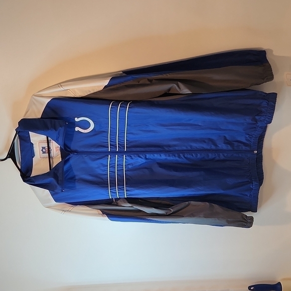 Vintage Indianapolis Colts NFL Team Apparel SI Windbreaker Full Zip Size XXL NWT - Picture 3 of 12